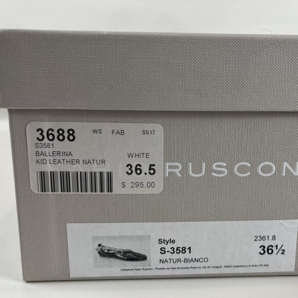 FABIO RUSCONI KIDSKIN BALLET FLATS - Picture 8 of 8